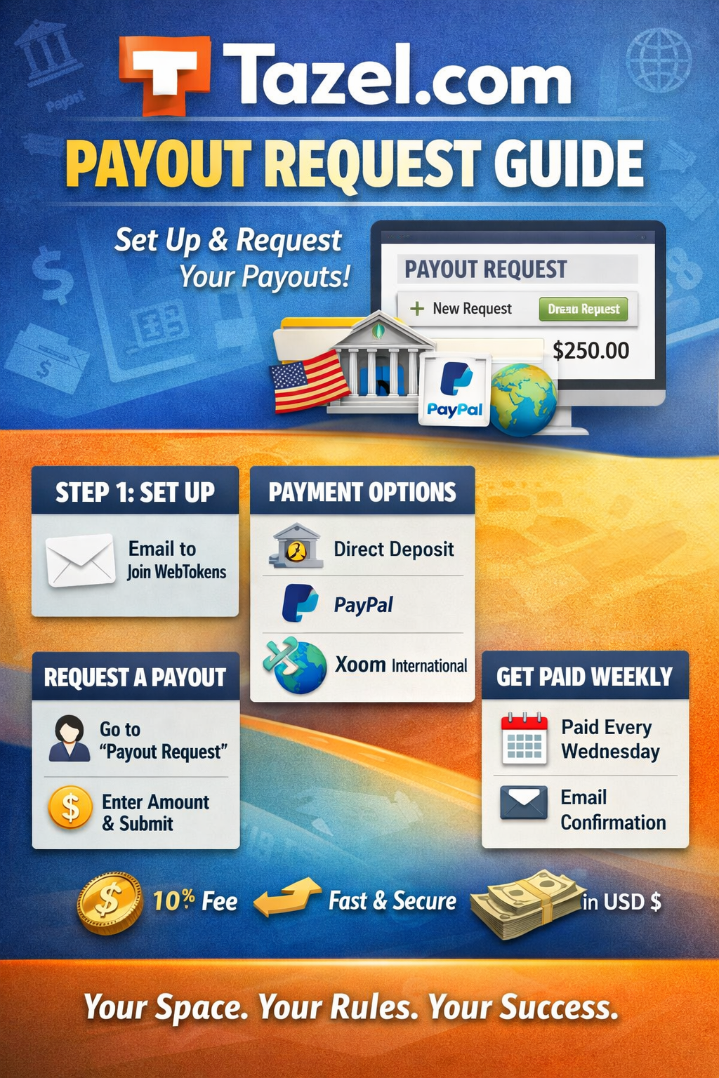 Tazel.com Payout Request Guide