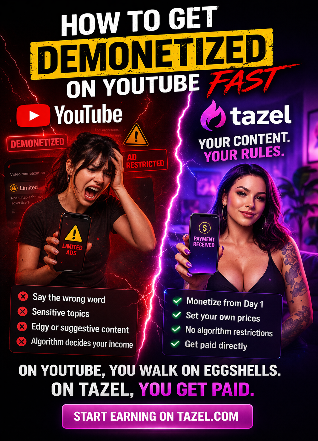 How to get Demonetized on YouTube